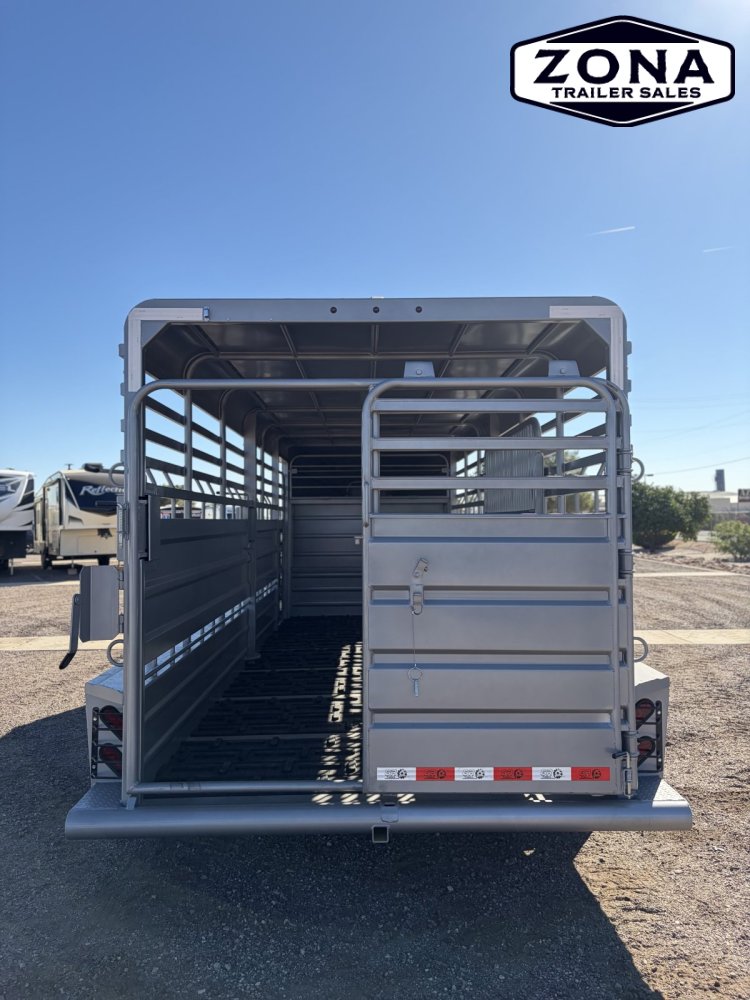ON ORDER - ETA SEPTEMBER- 2027 GR Trailer 6'8"X20' 14K Gooseneck Stock Trailer