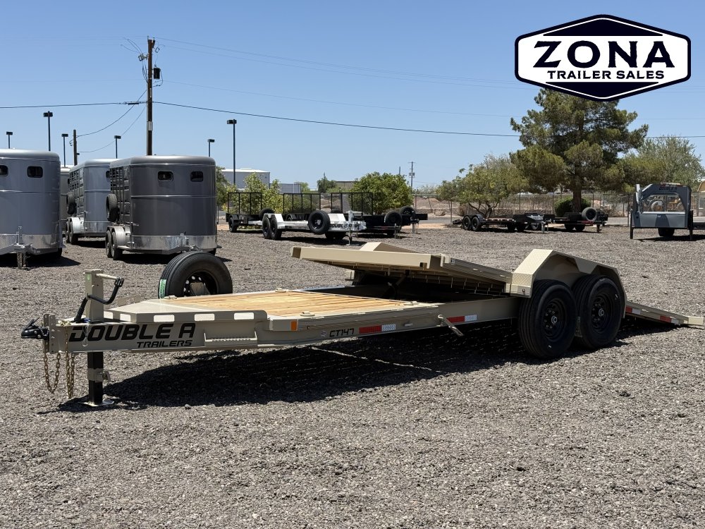 2027 Double A 22ft Split Tilt - 7k Torsion Axles