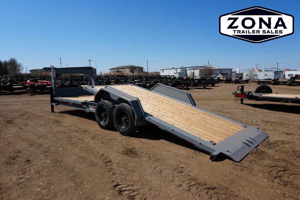 2027 Double A 24' Gooseneck Cushion Split Tilt - Hyd Jacks