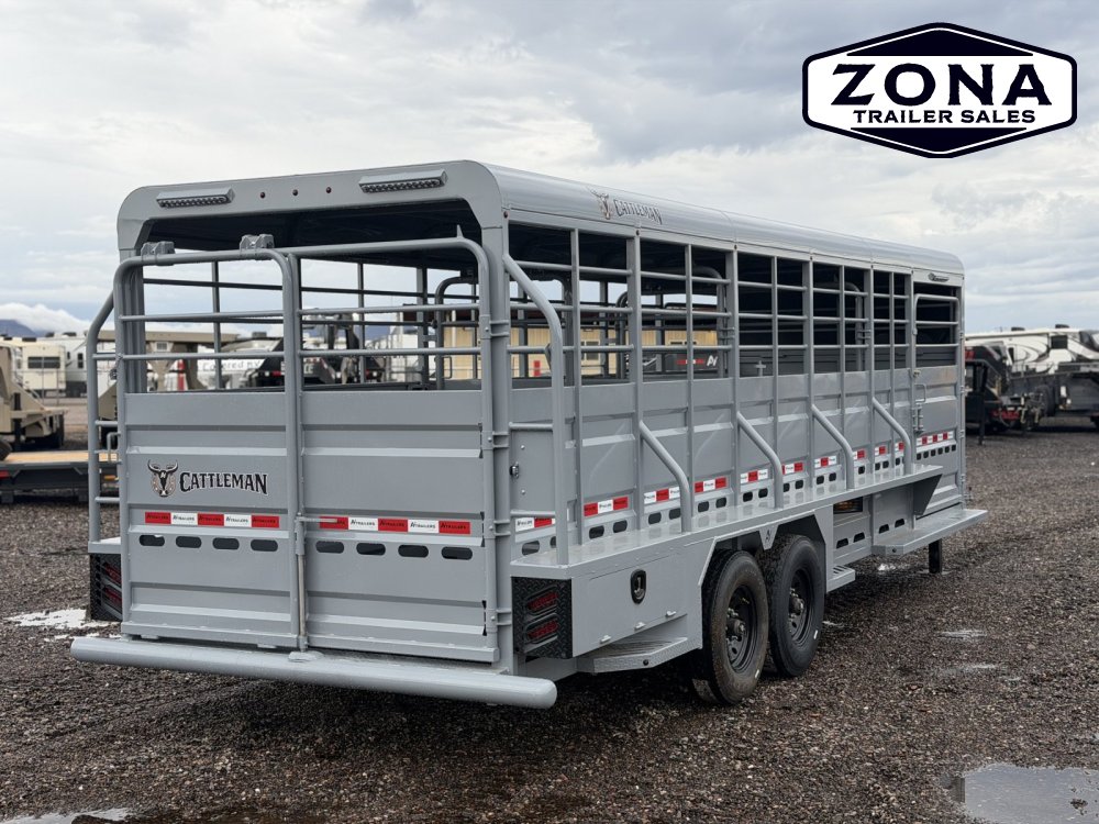 2027 Cattleman 24Ft Straight Stock - 2 Hydraulic Jack - 8k Axles