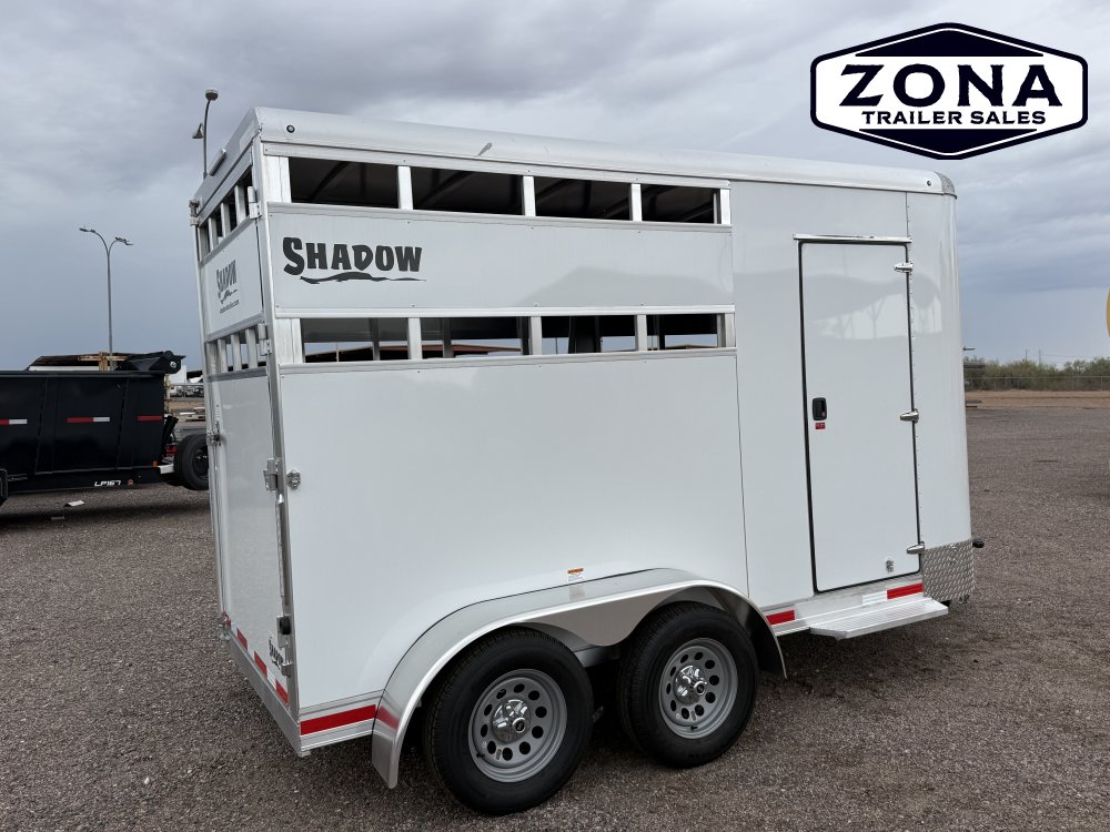 2027 SHADOW 2 HORSE - 7'6" TALL - 120" STALL LENGTH - 42" STALL WIDTH - ALL ALUMINUM FRAME