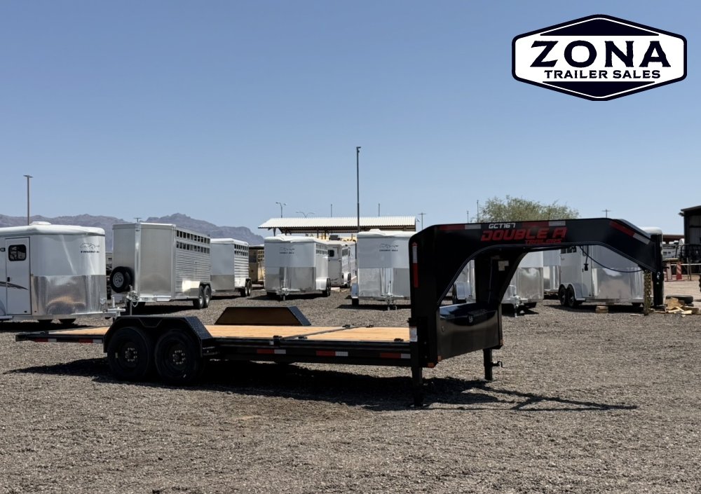 2027 Double A GCT167- 22ft Gooseneck Cushion Tilt - 8k Oil Bath Torsion Axles