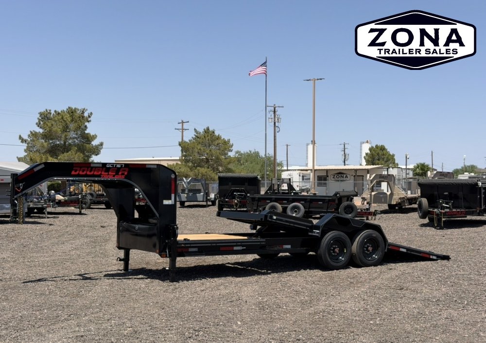 2027 Double A GCT167- 22ft Gooseneck Cushion Tilt - 8k Oil Bath Torsion Axles