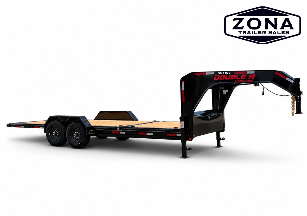 2027 Double A GCT167- 22ft Gooseneck Cushion Tilt - 8k Oil Bath Torsion Axles