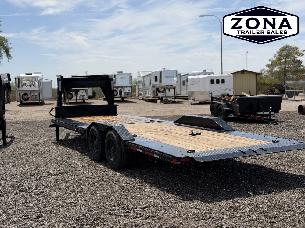 2027 Double A CT207 26ft Gooseneck Cushion Tilt - 102 Wide - Drive Over Fenders - 23k GVWR - 10k Super Single Axles