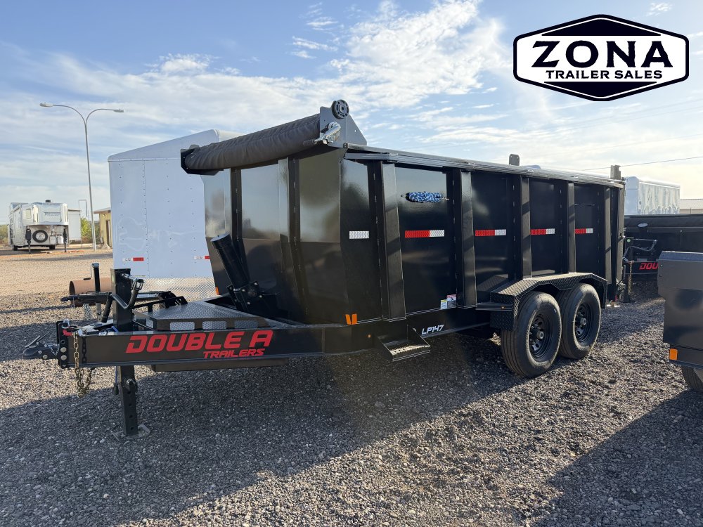 2027 Double A LP147 - 14ft Dump Trailer - 4ft Sides - 15,400 lbs GVWR