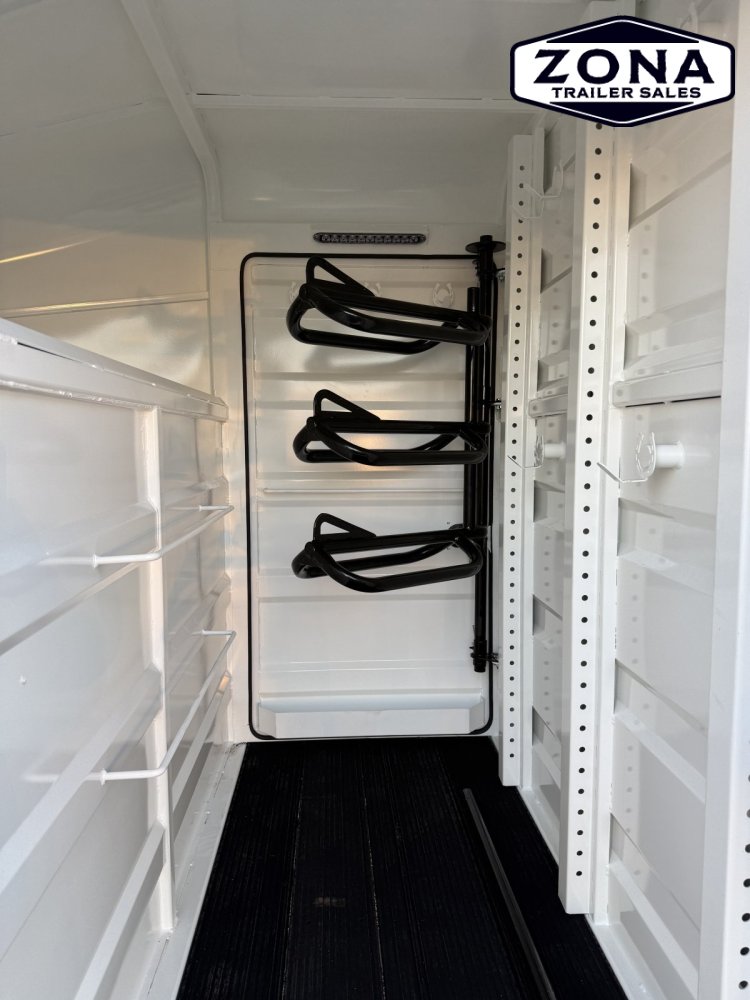 2027 Cattleman 24Ft Stock Combo - 8K Torsion Axles - Swing out saddle racks - Rubber Plank Floor