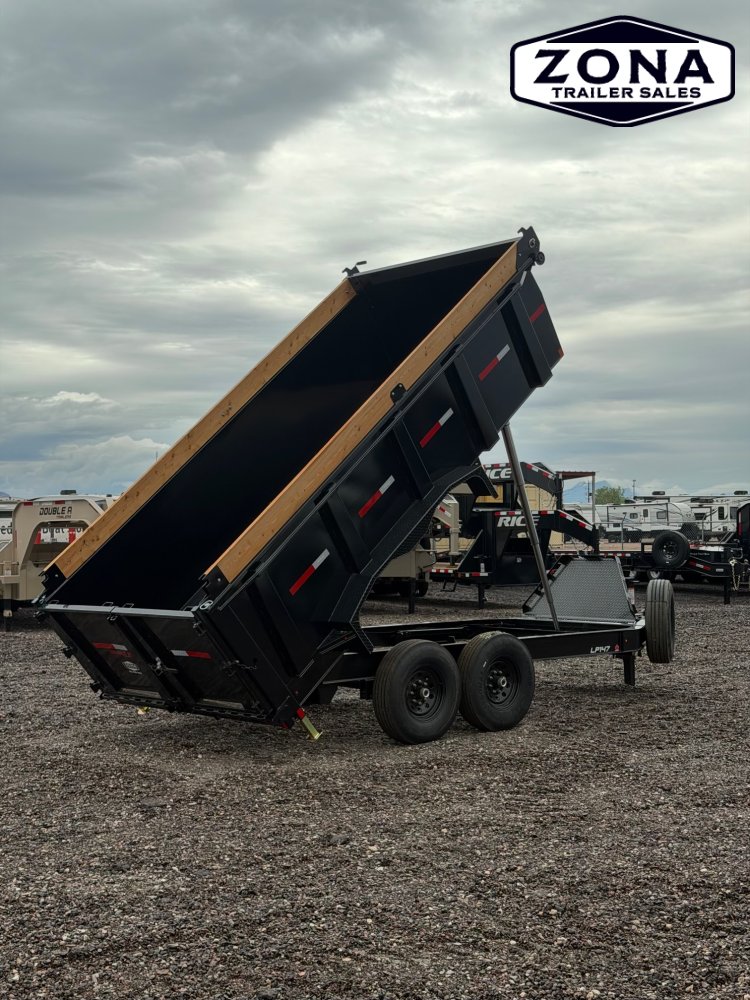 2027 Double A LP147 - 14ft Dump Trailer - 3ft Sides - 15,400 GVWR