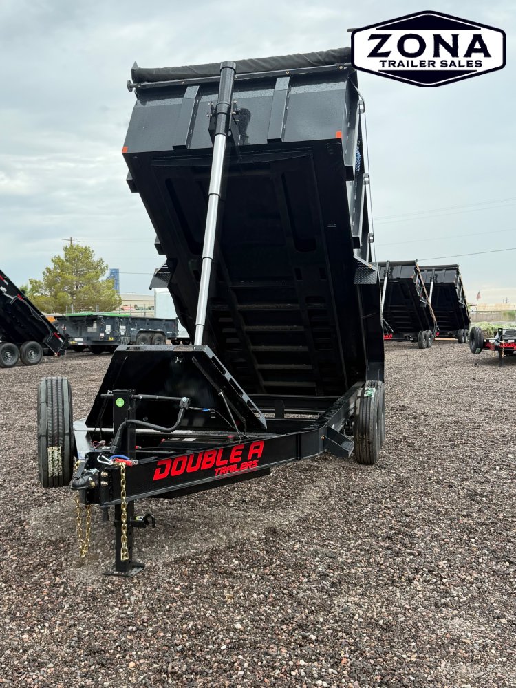 2027 Double A LP147 - 14ft Dump Trailer - 3ft Sides - 15,400 GVWR