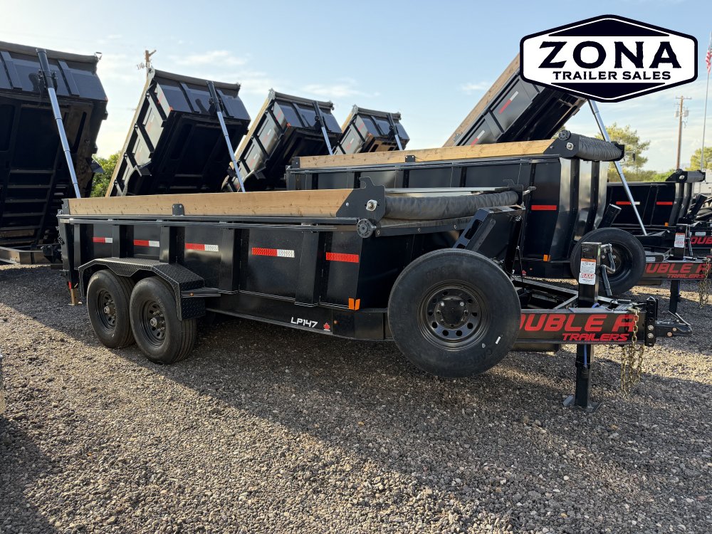 2027 Double A LP147 - 14FT DUMP TRAILER - 2FT SIDES - 14 PLY TIRES